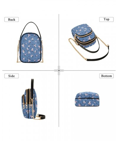 Floral Crossbody Bags for Women Small Shoulder with Detachable Straps, Trendy Cell Phone Purse Shoulder Handbags for Ladies $...