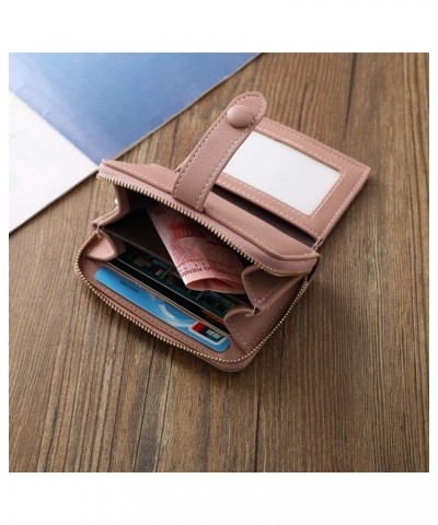 Women/Men Wallet Leather Blue/Black/red Short Woman Purse Bank/ID/Credit Card Holder Wallet Case Bag (Color : Khaki) $41.12 W...