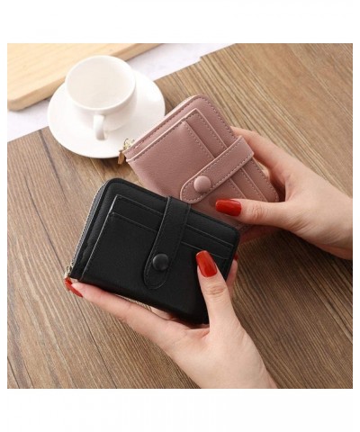 Women/Men Wallet Leather Blue/Black/red Short Woman Purse Bank/ID/Credit Card Holder Wallet Case Bag (Color : Khaki) $41.12 W...