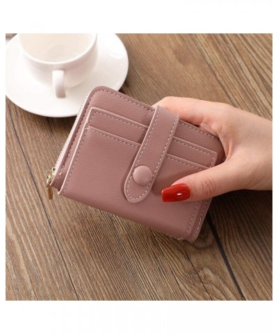 Women/Men Wallet Leather Blue/Black/red Short Woman Purse Bank/ID/Credit Card Holder Wallet Case Bag (Color : Khaki) $41.12 W...