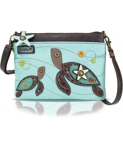 Mini Crossbody/Purse with Convertible Strap Stylish, Compact, Versatile Turtle - Light Blue $26.01 Crossbody Bags