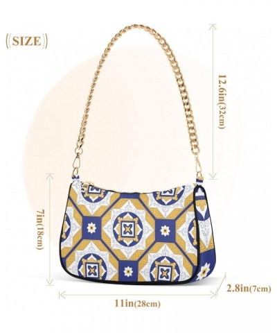 Clutch Shoulder Bags Tote Evening Purse Handbags for Women Hobo Bags Colorful Geometric Art with Zipper Closure $17.91 Totes