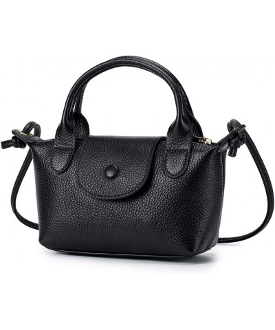 Small Crossbody Bags for Women, Ladies Leather Monogram Shoulder Bag Satchel Handbag Purse Black $20.80 Satchels