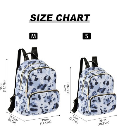 Abstract Leopard Skin Pattern Backpack Purse for Women Lightweight Back Pack Casual Daypack Travel Shoulder Bag Bookbag - S M...