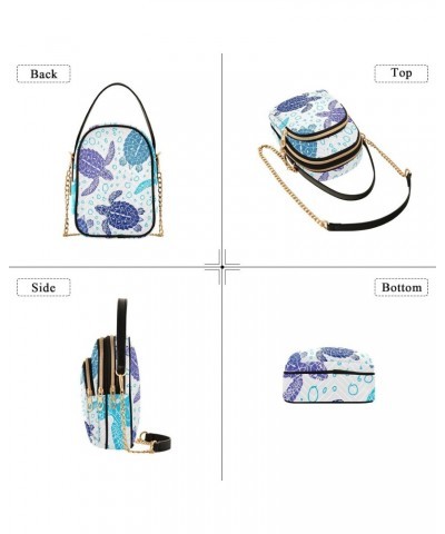 Turtles Crossbody Bags for Women Cross Body Bags Phone Bags Wallet with Chain Strap for Travel Daily Use $13.51 Crossbody Bags