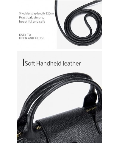 Small Crossbody Bags for Women, Ladies Leather Monogram Shoulder Bag Satchel Handbag Purse Black $20.80 Satchels