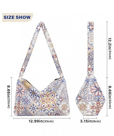 Spanish Style Shoulder Tote Bags for Women Furry Crossbody bag Hobo Handbag Purses for Travel Work College $10.08 Totes