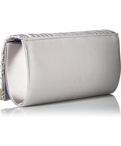 Chloe Satin Clutch Silver $17.85 Evening Bags