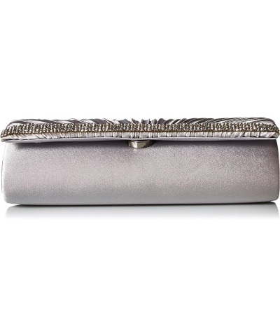 Chloe Satin Clutch Silver $17.85 Evening Bags