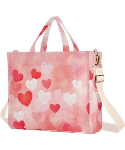 Valentine's Day Pretty Hearts Women's Tote Handbags Top Handle Satchel Shoulder Bag Crossbody Bag M $18.47 Totes