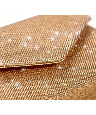 Women's Sparkly Evening Bags Glitter Rhinestone Clutch Purse for Party Prom Wedding Gold $16.11 Evening Bags