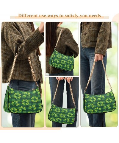 Pink Navy Floral Designer Purses Hobo Handbag Women's Handbags Shoulder Strap Shoulder Purses Party Green Clover Shamrock Pat...