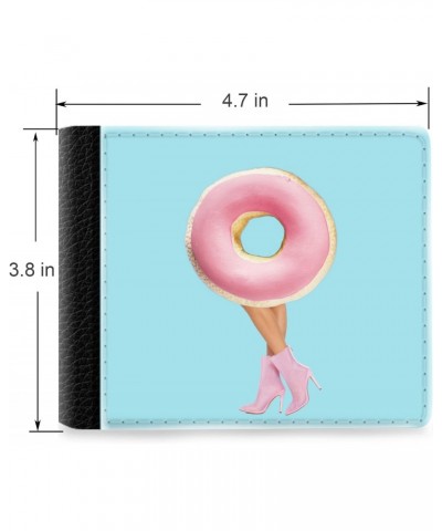 Unique Desige Pattern - Donut and Sexy Legs, Slim Front Pocket Wallet Billfold RFID Blocking $9.38 Wallets