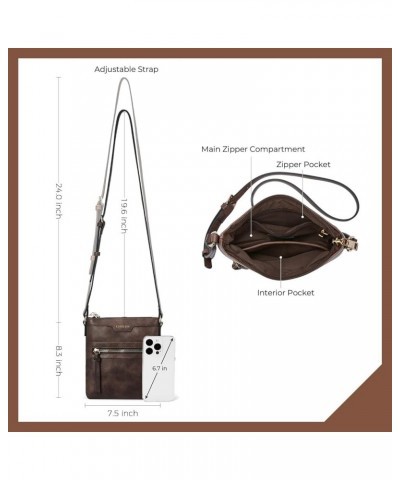 Mini Crossbody Bags for Women, Small Purses for Women with Vegan Leather, Travel Over Shoulder Bag 02 Dark Brown (Mini) $13.2...