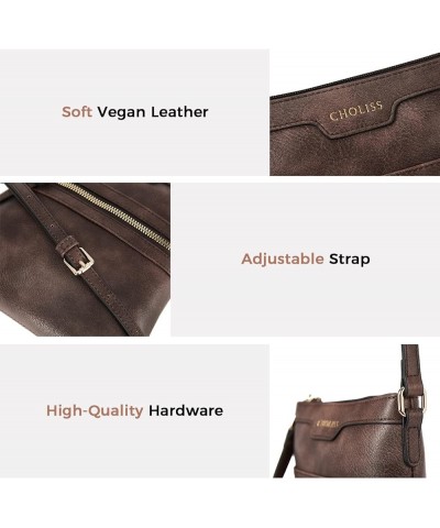 Mini Crossbody Bags for Women, Small Purses for Women with Vegan Leather, Travel Over Shoulder Bag 02 Dark Brown (Mini) $13.2...