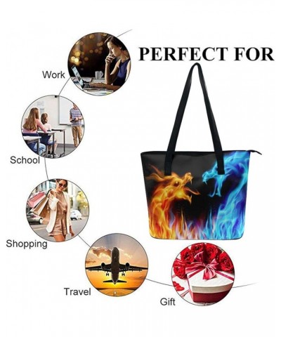 Big Shoulder Commuter Bag Soft Leather Handbags Work Tote Bag With Zipper Color418 $13.02 Totes