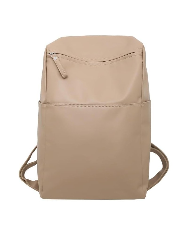 PU soft leather backpack lightweight casual travel backpack large capacity bag, khaki, 28 * 16 * 47CM 28*16*47CM Khaki $26.31...