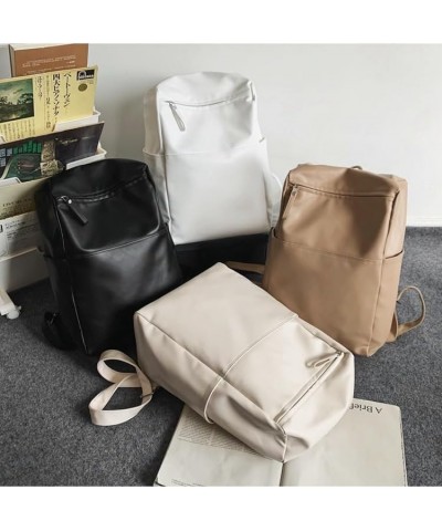 PU soft leather backpack lightweight casual travel backpack large capacity bag, khaki, 28 * 16 * 47CM 28*16*47CM Khaki $26.31...