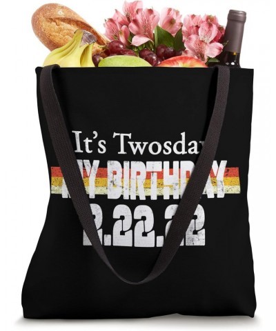 Twosday Birthday Tuesday February 22nd 2022 Funny 2/22/22 Tote Bag $9.98 Totes