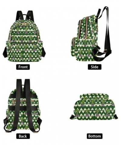 Summer Cactus Geometric Women's Backpack Purse Causal Daypack Work Travel College Business Trip Bag Shoulder Bag Small $19.19...