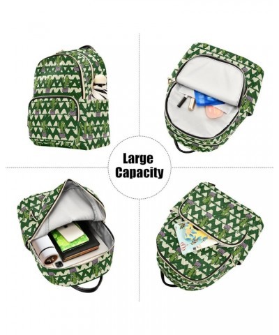 Summer Cactus Geometric Women's Backpack Purse Causal Daypack Work Travel College Business Trip Bag Shoulder Bag Small $19.19...