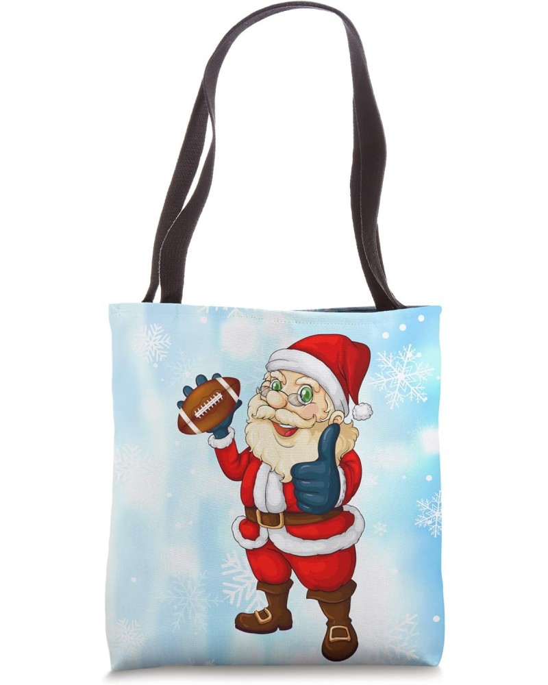 American Football Santa Claus - Christmas Aesthetic Tote Bag $12.16 Totes