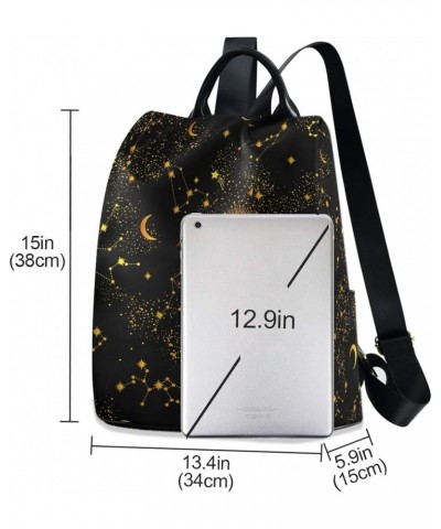 Galaxy Colorful Mandala Backpack Purse for Women Anti Theft Fashion Back Pack Shoulder Bag Starry $22.79 Backpacks