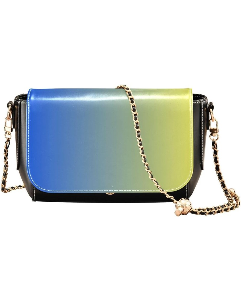 Gradient Crossbody Bags for Women Small Crossbody Purses with Chain Strap Cross Body Purse for Women Multicoloured016 $23.19 ...