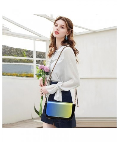 Gradient Crossbody Bags for Women Small Crossbody Purses with Chain Strap Cross Body Purse for Women Multicoloured016 $23.19 ...