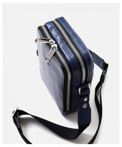 Genuine Leather Small Shoulder Bag, Made In Japan, No.663101 Ink Blue $115.16 Shoulder Bags