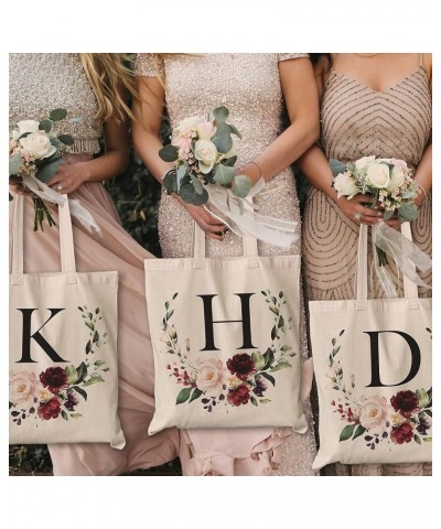 Customized Bridesmaid Tote Bag For Personalized Bachelorette Hen Night Initial K $9.49 Totes