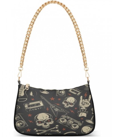 Skull Shoulder Bag for Women Shoulder Handbags with Zipper Closure Small Clutch Purses Crossbody Bags for Women Girls $18.28 ...