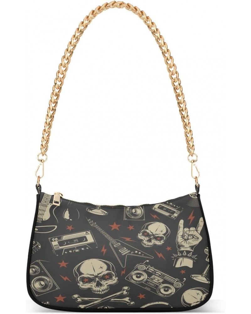 Skull Shoulder Bag for Women Shoulder Handbags with Zipper Closure Small Clutch Purses Crossbody Bags for Women Girls $18.28 ...