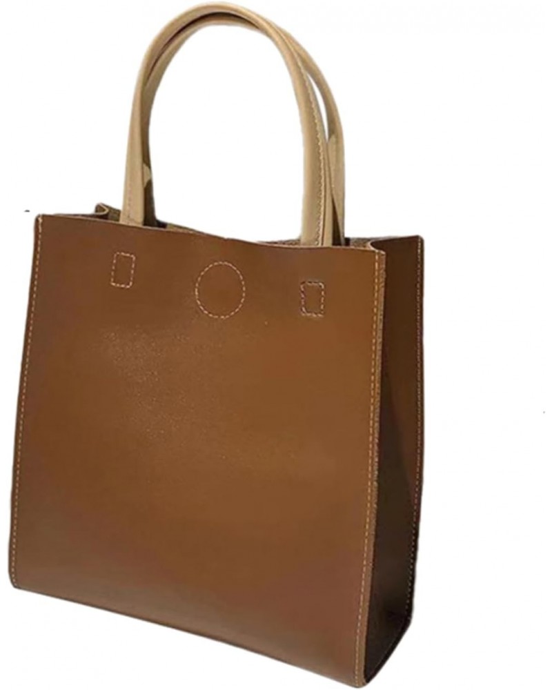 Elegant Shoulder Bag for Women Top Handle，Square Tote Bags Handbags For Phones, Lipstick (brown) $125.99 Shoulder Bags