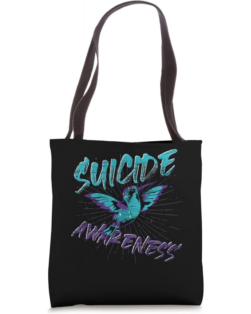 Suicide Awareness Hummingbird Suicide Prevention Tote Bag $15.11 Totes