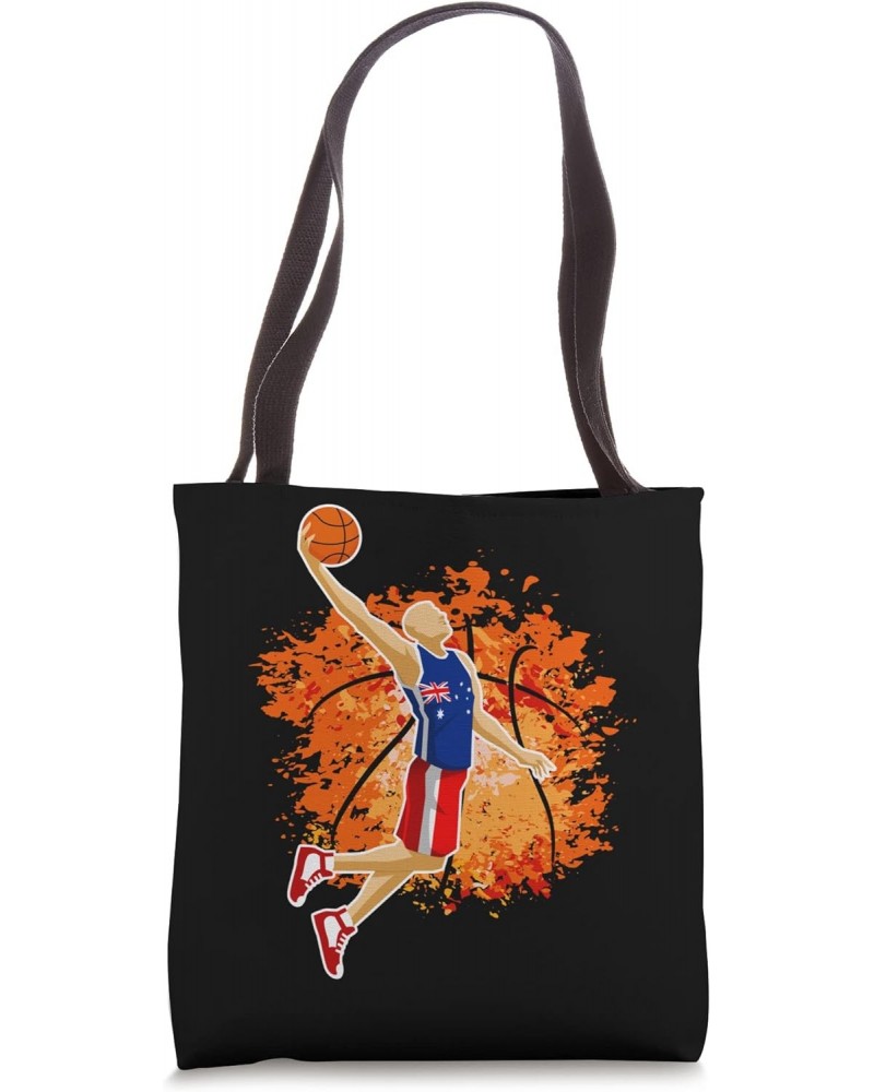 Australia National Basketball Jersey Australian Slam Dunk Tote Bag $12.96 Totes