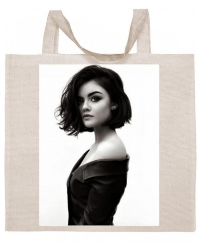 Lucy Hale - Cotton Photo Canvas Grocery Tote Bag IDPP506156 $22.31 Totes