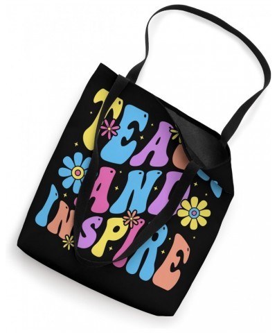 Teach Inspire Groovy Retro Teacher Tote Bag $13.50 Totes