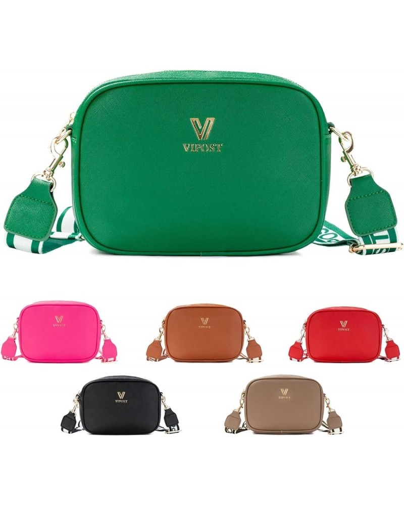 Crossbody Bags for Women, Small Leather Crossbody Bag Purse Women's Shoulder Handbags with Adjustable Strap Green $7.79 Cross...