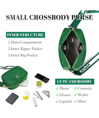 Crossbody Bags for Women, Small Leather Crossbody Bag Purse Women's Shoulder Handbags with Adjustable Strap Green $7.79 Cross...