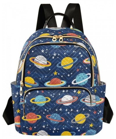 Cartoon Planets Stars Backpack Purse for Women Fashion Ladies Shoulder Bags Travel Bag Back Pack Weekend Bag,S Medium $12.71 ...