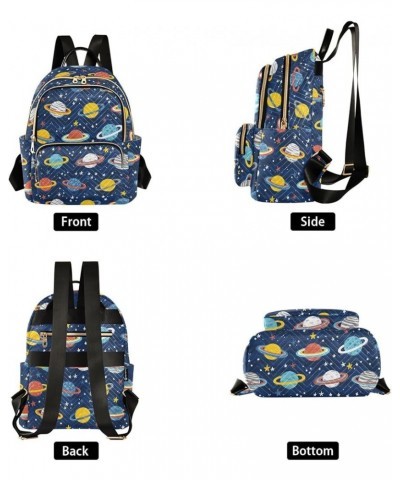 Cartoon Planets Stars Backpack Purse for Women Fashion Ladies Shoulder Bags Travel Bag Back Pack Weekend Bag,S Medium $12.71 ...