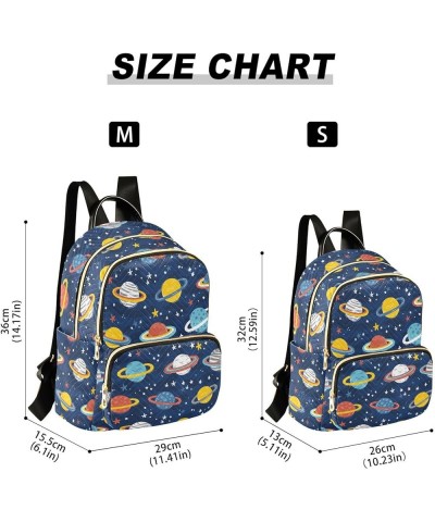 Cartoon Planets Stars Backpack Purse for Women Fashion Ladies Shoulder Bags Travel Bag Back Pack Weekend Bag,S Medium $12.71 ...