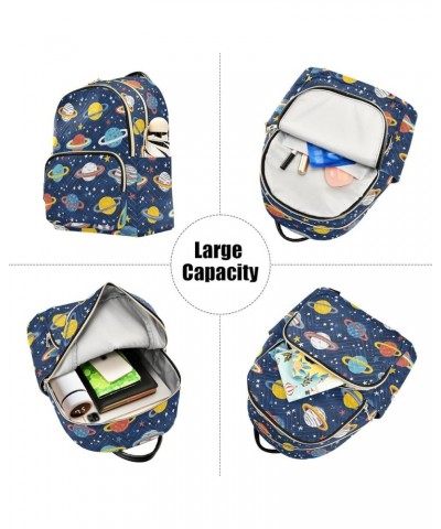 Cartoon Planets Stars Backpack Purse for Women Fashion Ladies Shoulder Bags Travel Bag Back Pack Weekend Bag,S Medium $12.71 ...