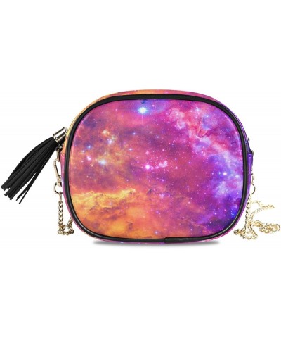 Women's Dazzling Galaxy Crossbody Bag Fashion Purses Bag Cross Body Bag Shoulder Handbag with Adjustable Chain Strap $10.32 S...