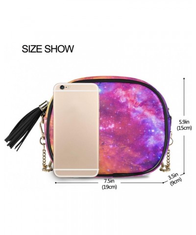 Women's Dazzling Galaxy Crossbody Bag Fashion Purses Bag Cross Body Bag Shoulder Handbag with Adjustable Chain Strap $10.32 S...