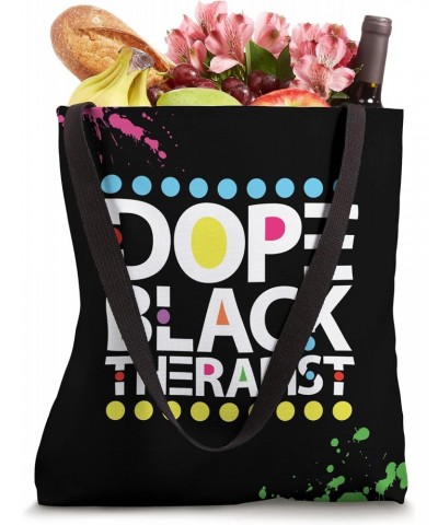 Dope Black Therapist African American Counselor Melanin Tote Bag $11.04 Totes