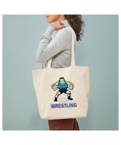 Wrestling Team Manager Tote Bag Natural Canvas Tote Bag, Cloth Shopping Bag Funny Wrestling Tote Bag $9.11 Travel Gear