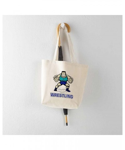 Wrestling Team Manager Tote Bag Natural Canvas Tote Bag, Cloth Shopping Bag Funny Wrestling Tote Bag $9.11 Travel Gear