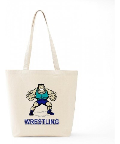 Wrestling Team Manager Tote Bag Natural Canvas Tote Bag, Cloth Shopping Bag Funny Wrestling Tote Bag $9.11 Travel Gear